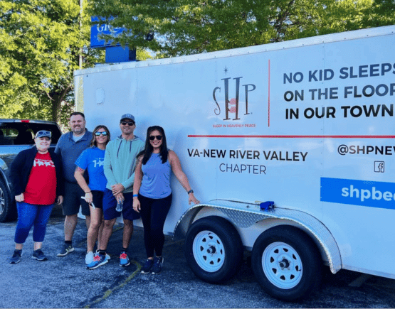 Freedom First employees volunteering with Sleep in Heavenly Peace NRV