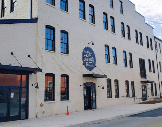 Front facade of the Six Twenty at Bedford