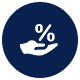 blue rates icon